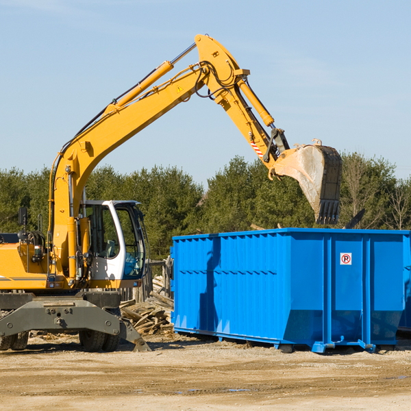 can i choose the location where the residential dumpster will be placed in Fincastle Tennessee